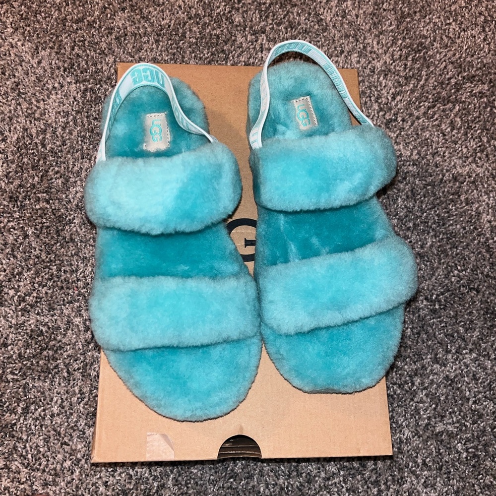 UGG Slipper, K OH YEAH Size 5 Ming Green NEVER WORN/ Brand new